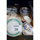 A large quantity of mostly 19th century tea wares to include Crown Derby,