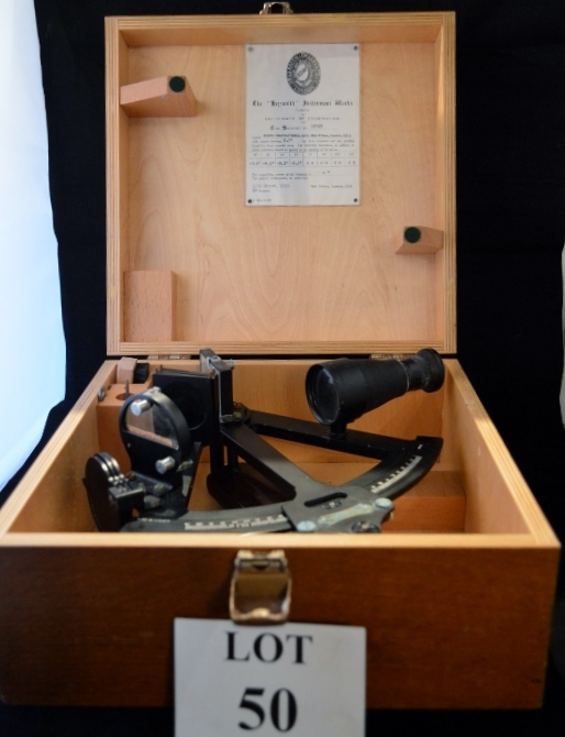 A boxed Naval sextant est: £40-£60 (B36)