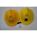 Two 1980's fireman's helmets est: £30-£50 (AB6)