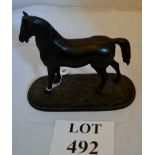 A bronze of a horse late 19c est: £30-£50 (K2)