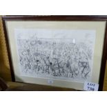 A framed and glazed print from 'The Illustrated London News March 15' 'The War is in The Soudan,