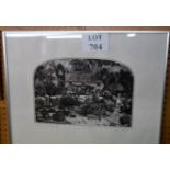 A framed and glazed Graham Clarke limited edition print 'Thomas Hardy's Cottage' (29/350) signed in