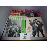 A collection of 1950's film magazines es