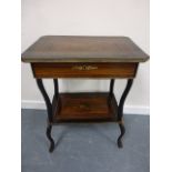 Alate 19th Century work table with flora