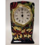 Moorcroft mantle clock, Honeysuckle patt