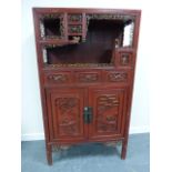 A Chinese Buddhist scholars cabinet with