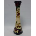 Moorcroft vase, Honeysuckle decoration,