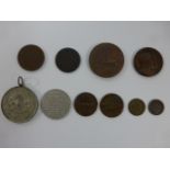 Tokens, medals etc - inc Lord Nelson "Fo