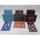 Nine un-circulated proof sets in present