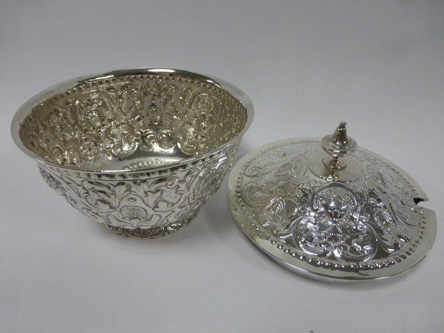 A 19th Century Dutch silver covered suga - Image 2 of 3