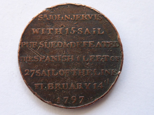 Admiral John Jervis medal commemorating - Image 3 of 3