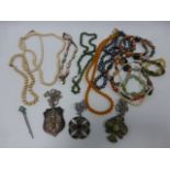 A collection of vintage costume jeweller