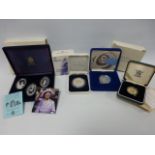 Coins - silver proof coins - Queen Mothe