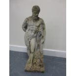 Garden statue of Hercules 60cm high