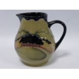 Moorcroft jug, Eventide Winter' pattern