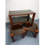 Pair of coffee tables and a pair of matc