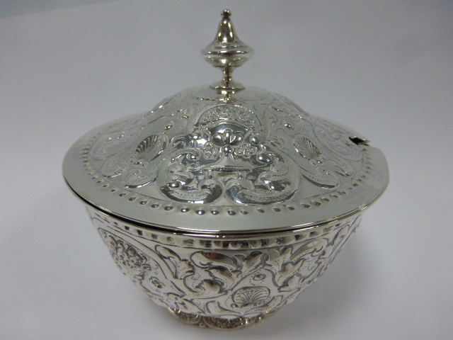 A 19th Century Dutch silver covered suga