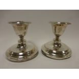 Pair of silver candlesticks hallmarked B