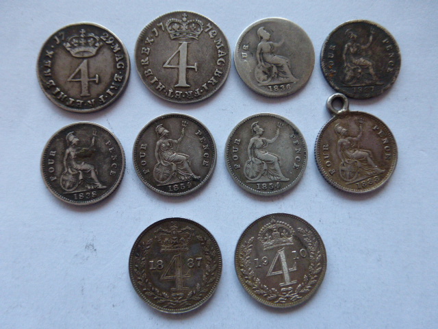 Coins - ten silver Maundy and Britannia - Image 2 of 2