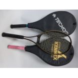 Three tennis rackets - two Kennex and a