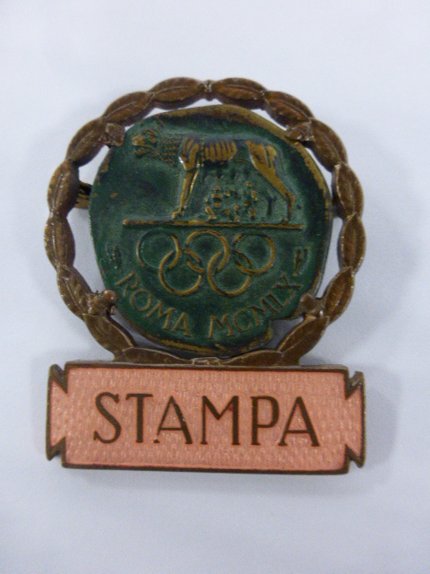 Rome Olympics 1960 - scarce Press badge