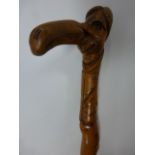 An Unusual late Victorian walking stick,