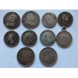 Coins - ten silver Maundy and Britannia