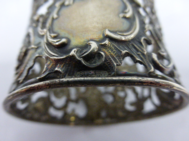 Pair of Russian silver napkin rings with - Image 2 of 2