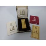 Dunhill gold plated cigarette lighter wi