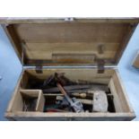 Large Wooden Tool Box (71x35x36cm) with