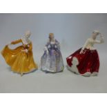 Three Royal Doulton Figurines to include 'Gail' HN2937 modelled by Peter A.