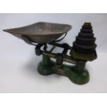 L Whitehouse Nottingham 14lb Green Grocers scales, 1944,