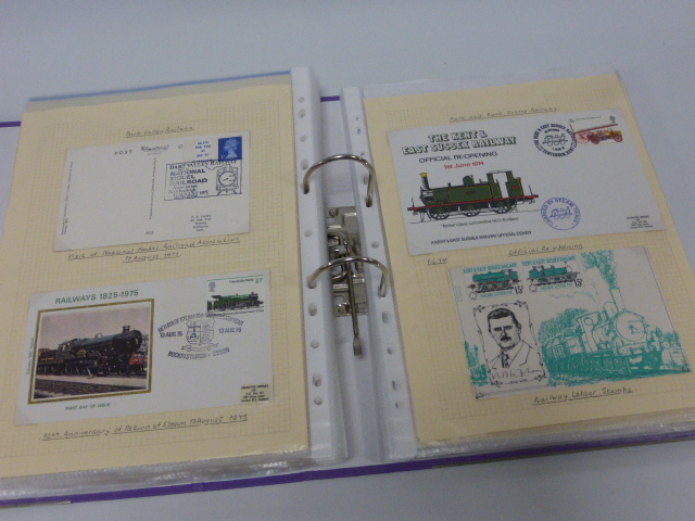 Stamps - Railway / British Rail, 140 items including FDC's, stamps and postcards, - Image 4 of 4