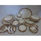 Royal Grafton bone china 'Majestic' pattern dinner/tea set consisting of an oval meat platter,