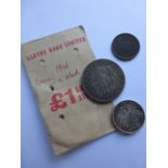 Coins - Germany Wilhelm II - Five Mark coin 1908 & Two mark 1913,