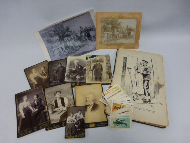 Two early 20th Century group photographs showing Europeans and local people,