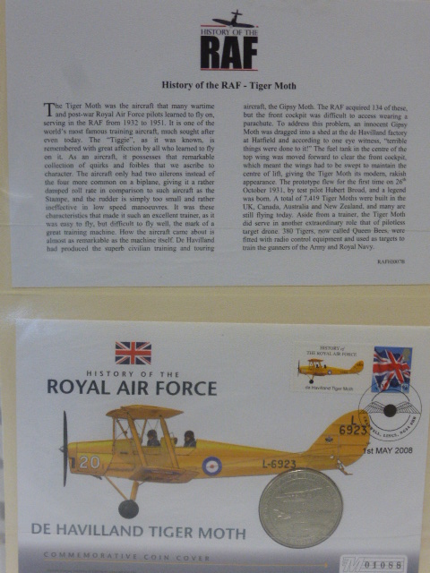 RAF Coin Covers issued by Mercury, values to £5. - Image 3 of 4