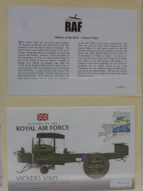 RAF Coin Covers issued by Mercury, values to £5. - Image 2 of 4