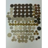 Coins - Queen Victoria pennies, World including Hong Kong, USA, Canada, Malaya and British Borneo,