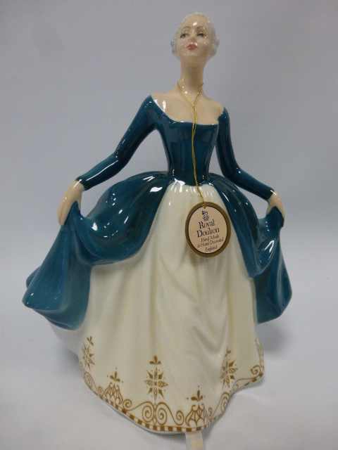 Three Royal Doulton Figurines to include 'Lynne' HN2329 modelled by Peggy Davies, - Image 3 of 4