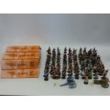 One Hundred & One "Del Prado" Napoleon at War Lead Figures + Two Cannons complete with (4) Original