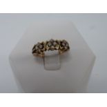 An 18ct gold (tested) and Diamond ring,