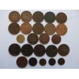 Coins - Twenty four 19th & 20th Century, inc Guernesey (French spelling), Jersey,