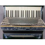 Accordion; "Settimio Soprano Four" with case.