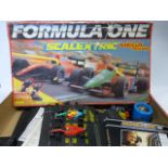 Large quantity of Scalextric Formula One equipment including vehicles