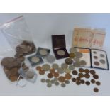 Coins - GB assorted loose and cased,