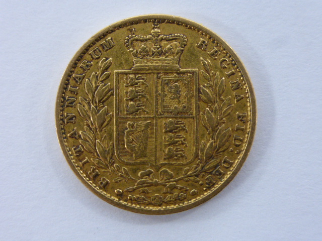 Gold full Sovereign Queen Victoria 1857 - Image 2 of 2