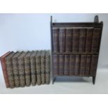 Complete set of 1930's Dickens,15 volumes, Odhams Press, with presentation bookshelf,