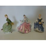 Three Royal Doulton Figurines to include 'Grace' HN2318,