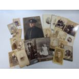 Small collection of 19th & 20th Century portrait photographs inc Police Officer